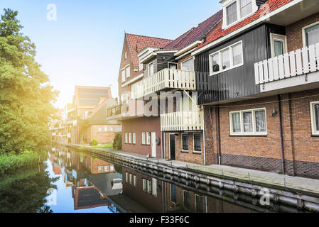 Houses in Volendam, Netherlands. Stock Photo