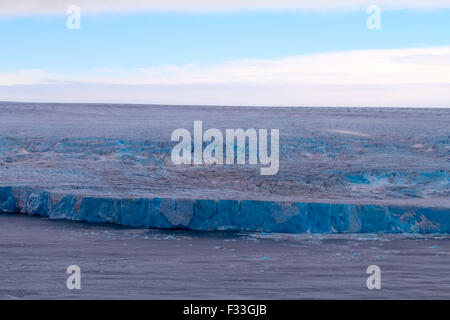 frontal wall of a glacier of Nansen. Northern island of Novaya Zemlya Stock Photo