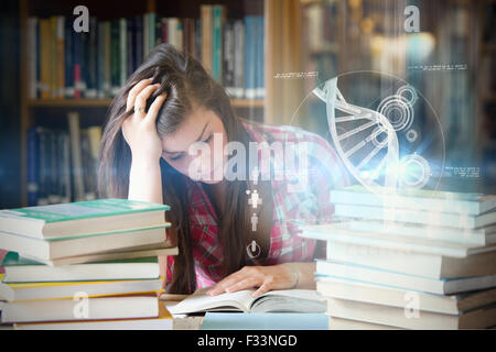 Composite image of illustration of dna Stock Photo