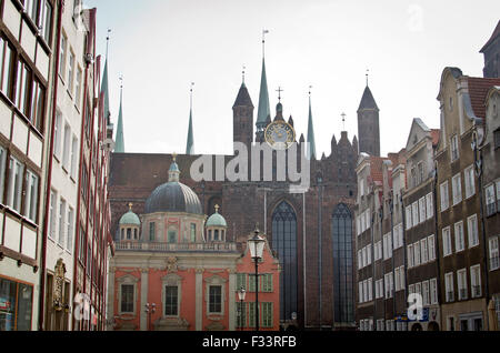 Saint Mary's Basilica, Gdansk, Pomerania, Poland Stock Photo