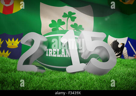 Composite image of ireland rugby 2015 message Stock Photo