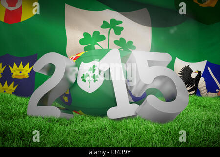 Composite image of ireland rugby 2015 message Stock Photo