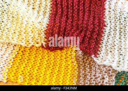 colorful scarf of wool as a background Stock Photo
