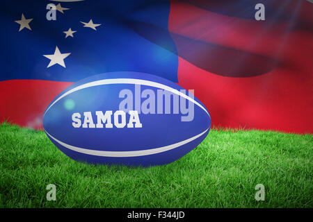 Composite image of samoa rugby ball Stock Photo