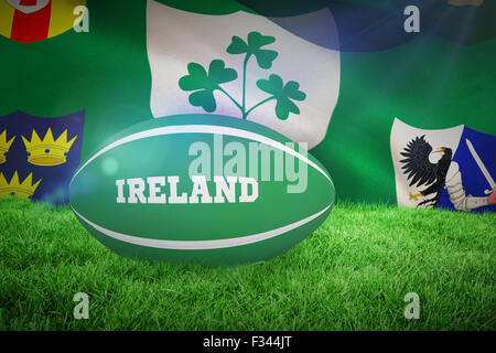 Composite image of ireland rugby ball Stock Photo