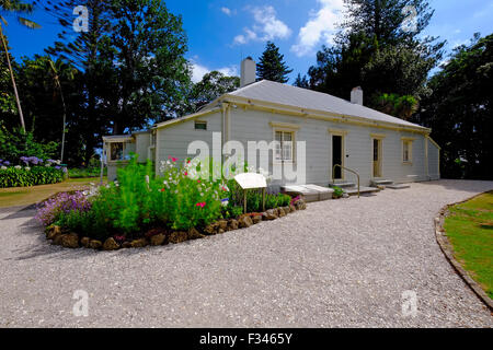 The Elms Fencible Cottage Tauranga New Zealand NZ Bay of Plenty North Island Stock Photo