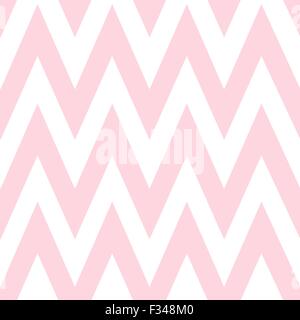 Pattern in zigzag. Classic chevron seamless pink pattern. Stock Vector