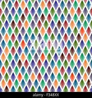 Seamless background of colored rhombuses Stock Vector