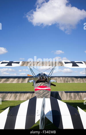 Fokker Dr.I Triplane replica at Sywell Aerodrome, Northampton, England Stock Photo