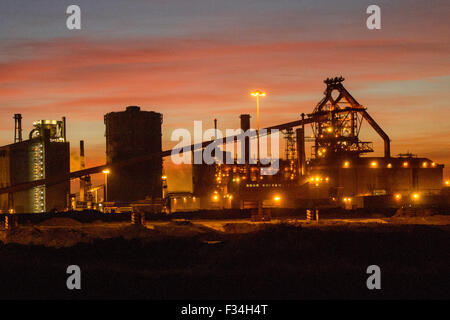Redcar, UK. 29th September, 2015. SSI Steelworks at Redcar, the day after it was announced that 1700 jobs would be lost as the plant will be mothballed. Redcar, UK on the 29th September 2015 Credit:  Nicholas Wesson/Alamy Live News Stock Photo
