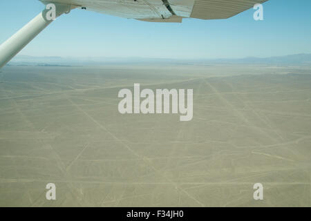 Nasca Lines from the Air - Peru Stock Photo