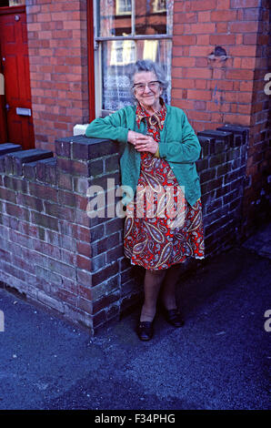 Resident of Eastwood, birthplace of D.H.Lawrence, South Nottinghamshire coal mining town, Moorgreen colliery, England Stock Photo