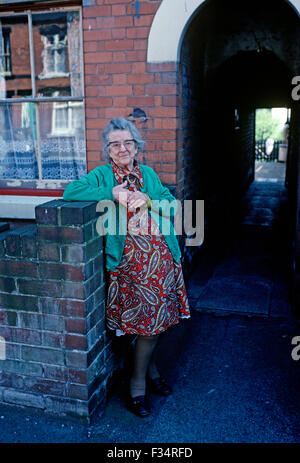 Resident of Eastwood, birthplace of D.H.Lawrence, South Nottinghamshire coal mining town, Moorgreen colliery, England Stock Photo