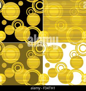Classic dotted seamless gold pattern. Stock Vector