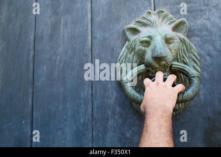 a big door knocker Stock Photo