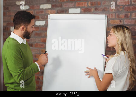 Business people preparing presentation Stock Photo