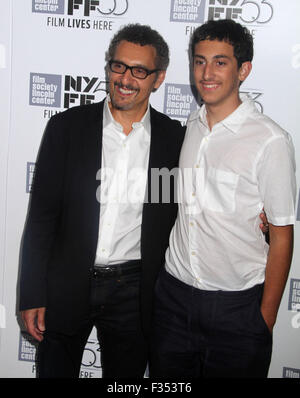New York, New York, USA. 29th Sep, 2015. Actor JOHN TURTURRO and his son DIEGO TURTURRO.attend the 2015 New York Film Festival screening of the 15th anniversary of 'Brother Where Art Thou' held at Alice Tully Hall at Lincoln Center. Credit:  Nancy Kaszerman/ZUMA Wire/Alamy Live News Stock Photo