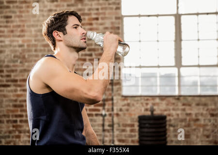 Man drinking water Stock Photo
