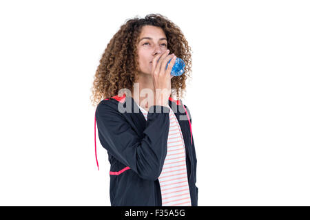 Young woman drinking water Stock Photo