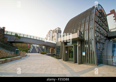 the new MRT station (Daan Park Station) in Taipei Stock Photo