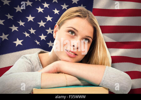 Composite image of students studying Stock Photo