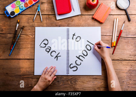 Back to school composition Stock Photo