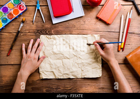 Back to school composition Stock Photo
