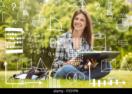 Composite image of maths Stock Photo