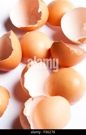 broken egg shells Stock Photo