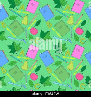 Hand drawn school symbols Stock Vector