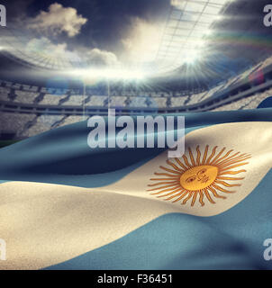 Flag of Argentina is waving in the wind Stock Photo - Alamy