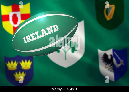 Composite image of ireland rugby ball Stock Photo