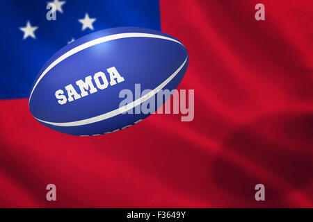 Composite image of samoa rugby ball Stock Photo