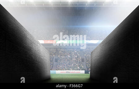 Composite image of arena tunnel Stock Photo