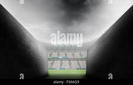 Composite image of arena tunnel Stock Photo