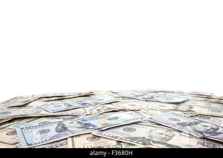 Various dollar notes background concept Stock Photo