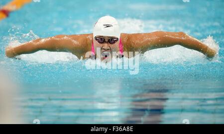 Liu Zige of China competes in the women's 200m butterfly final at the ...
