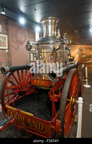 Millyard museum Manchester New Hampshire mill yard Stock Photo