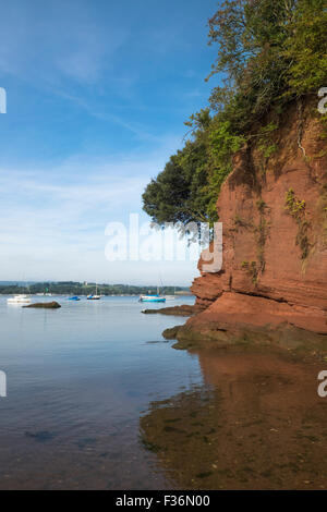 Lympstone a coastal village in East Devon England UK the cliff Stock Photo