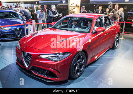 New Alfa Romeo Giulia at the IAA International Motor Show 2015 Stock Photo