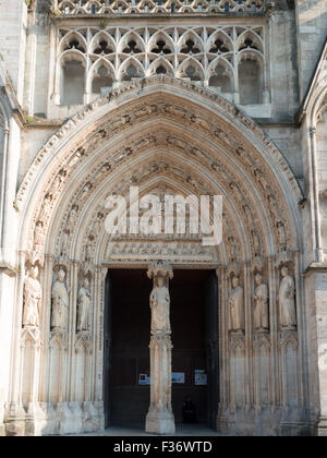 Bordeaux Cathedral door Stock Photo