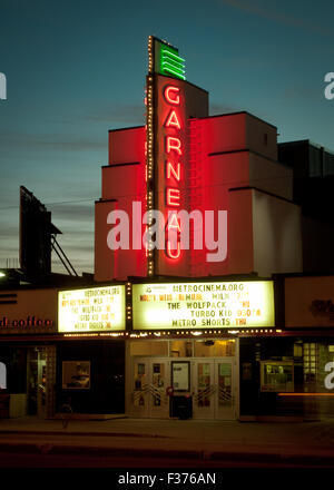 A night view of the historic Garneau Theatre in the Garneau ...