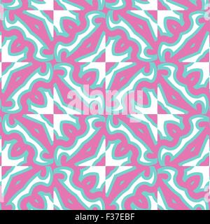 Romantic pink symmetrical pattern Stock Vector