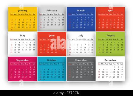 Calendar Stock Vector