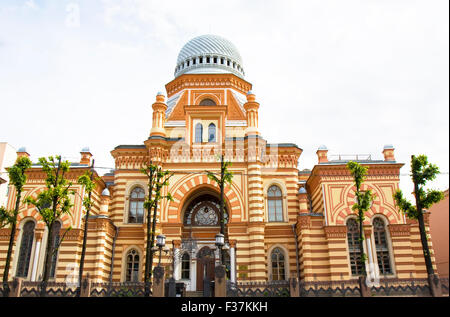 St. Petersburg, Russia - July 14, 2012: Big synagogue. Stock Photo