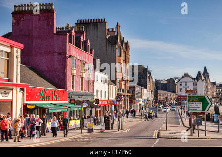 Shopping on the promenade at Oban, Argyll and Bute, Scotland, UK. Stock Photo