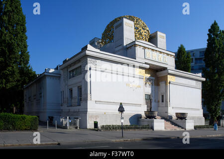 building, of Vienna Secession built by Joseph Maria Olbrich, Vienna, Austria, world heritage Stock Photo