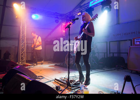 Auction For The Promise Club at Looe Music Festival Stock Photo