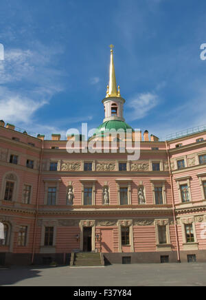 St. Petersburg, Russia - July 12, 2012: Mikhaylovsky Engineering castle, 1797-1801. Stock Photo