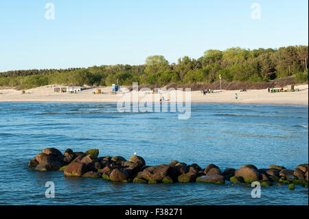Sandy beach, Palanga, Klaipėda County, Lithuania Stock Photo